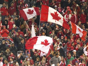 Fans attend Canada’s 2014 World Cup qualifying match against Cuba in Toronto, October 12, 2012. (REUTERS/Fred Thornhill)