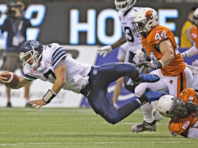 Argonauts quarterback Trevor Harris. (Andy Clark, Reuters)