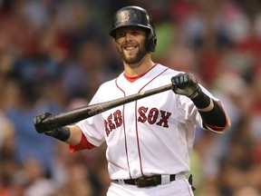 Dustin Pedroia of the Boston Red Sox is headed back to the disabled list with the same injury that forced him to miss 16 games in June. (Jim Rogash/Getty Images/AFP)