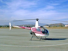 File photo of a Robinson R22 helicopter. (Wikimedia Media Commons/Craig Kinzer/HO)