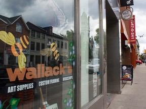 Wallack’s, an art supplies store on Princess Street, will be reopening as part of new company. The company has adopted a new look, including a bright orange logo. (Sebastian Leck/For the Whig-Standard)