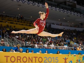 Gymnast Ellie Black won five medals at the Pan Am Games, including three golds.(The Canadian Press)