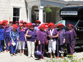 The Mitchell Purple Charms celebrated their 10th anniversary by piling into a limo bus and driving to the Westover Inn in St. Marys, where they enjoyed both lunch and each other's company. SUBMITTED PHOTO