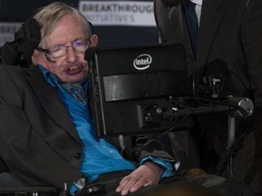 Professor Stephen Hawking speaks at a media event to launch a global science initiative at The Royal Society in London, Britain, July 20, 2015. REUTERS/Neil Hall
