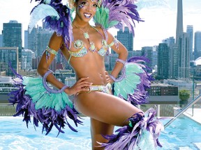 Petrolia's Tiffany Phillips graces the cover of the Toronto Carnival Guide. 
(HANDOUT/ PETROLIA TOPIC/ POSTMEDIA NETWORK)