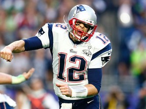 Patriots QB Tom Brady is still awaiting the NFL's final say on the appeal of his four-game suspension for his alleged involvement in deflated footballs during the playoffs. (Mark J. Rebilas/USA TODAY Sports)