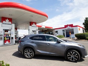 The Petro-Canada at 13205 - 97 Street where a vehicle with a young girl sleeping inside was stolen early Monday July 27, 2015, in Edmonton Alta. David Bloom/Edmonton Sun/Postmedia Network