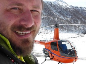 Russian helicopter pilot Sergey Ananov is shown in a handout photo from his Facebook page. Ananov survived a crash of his small helicopter into frigid Arctic waters by scrambling into a life-raft and then spending over 30 hours awaiting rescue on an ice floe, military officials said Monday. (THE CANADIAN PRESS/HO-Facebook-Sergey Ananov)
