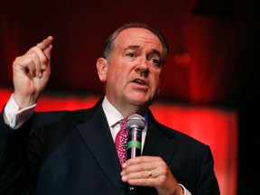 GOP presidential candidate and former Arkansas Gov. Mike Huckabee. (AP/John Locher)