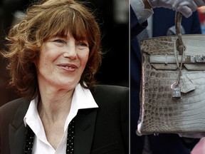 Jane Birkin has been the namesake of the best-selling Birkin bags by Hermes since 1984, but she wants out following an investigative report by officials PETA, which accused Hermes bosses of using cruel methods on crocodiles to acquire their skin. (WENN.com & REUTERS)
