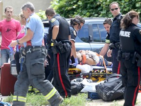 Charges have been laid in connection with Tuesday afternoon's shooting in the South Osborne area. (CHRIS PROCAYLO/WINNIPEG SUN)
