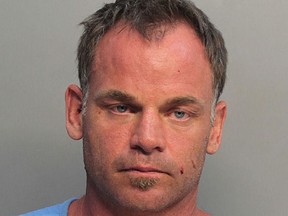 A mugshot provided by the Miami-Dade Dept. of Corrections of former Kingston Frontenac and National Hockey League player David Ling, 40,  on Wednesday. Ling was arrested for domestic battery and  Grand Theft third degree by Miami Beach police after an incident in a Miami Beach hotel on Tuesday night. (Ian MacAlpine/The Whig-Standard)