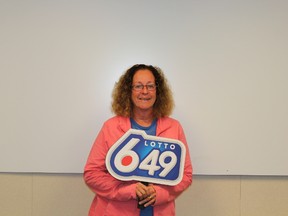 Supplied photo of Sheila Cleasby, who won $1 million in the Lotto 649. The Edmonton winner checked her ticket in May 2015, but chose not to claim the money until recently. PHOTO SUPPLIED