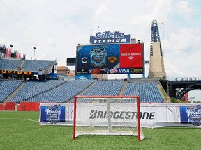 General view of Gillette Stadium prior to the start of a press conference for the 2016 Winter Classic. (Bob DeChiara/USA TODAY Sports)