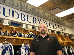 Sudbury Wolves trainer Dan Buckland will join Team Canada for the Ivan Hlinka Memorial Tournament in the Czech Republic and Slovakia next month. John Lappa/Sudbury Star/Postmedia Network