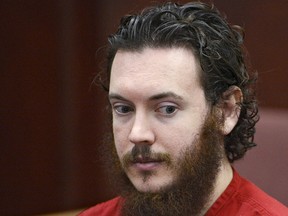 James Holmes sits in court for an advisement hearing at the Arapahoe County Justice Center in Centennial, Colorado in this June 4, 2013 file photo. REUTERS/Andy Cross/Pool/Files