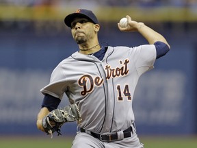 The Tigers traded starting pitcher David Price to the Blue Jays for Daniel Norris and two prospects on Thursday, July 30, 2015. (Chris O'Meara/AP)