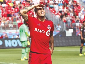 Toronto FC leading scorer Sebastian Giovinco is recovering from a lingering heel injury. (USA TODAY SPORTS)