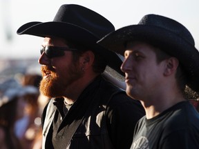 BVJ fans sign along to The Dead South during Big Valley Jamboree 2015 in Camrose, Alta. on Thursday July 30, 2015. Ian Kucerak/Edmonton Sun/Postmedia Network