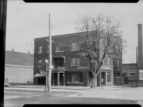 Lark's Hotel, also known as The Park Hotel, The Parkview Hotel and the Parkview Tavern. Located at the northeast corner of William and Colborne streets.