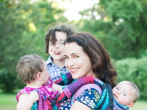 Author Zahie El Kouri and her three children - Nico just turned 4 in June. The twins are named Layla and Francesca.