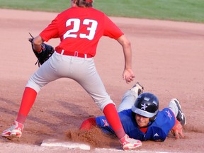 On July 9, the Mitchell Walther's IDA Tier 2 Major Rookie team travelled to Grand Bend and after a scoreless first inning, the Astros bats came to life, hammering out 24 hits including five doubles en route to a convincing 15-3 win. ANDY BADER/MITCHELL ADVOCATE