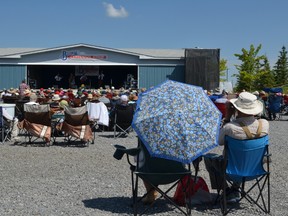 Bluegrass lovers enjoyed the 2013 lineup at the Blueberry Centennial Stage in Stony Plain. - File Photo