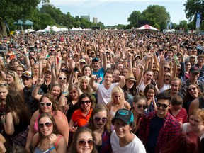 Rock The Park crowds in London cheer on Wednesday, July 15, 2015. Derek Ruttan/The London Free Press/Postmedia Network