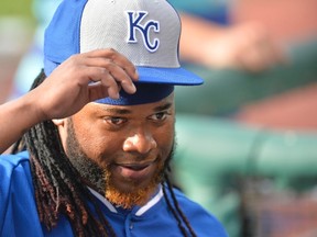Johnny Cueto should put up even better numbers pitching in Kauffman Stadium with the Royals defence and elite bullpen behind him. (USA Today Sports)