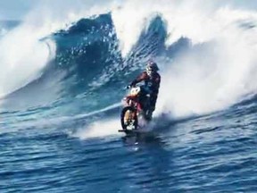 A screen grab from Robbie Maddison's new film 'Pipe Dream'. (YouTube)