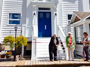 Pre-fabricated in Vancouver, the Turcott building was brought to Pincher Station by train in 1906. Garth and Joan Turcott cut the ribbon at the grand opening in the KBPV museum on Wednesday.