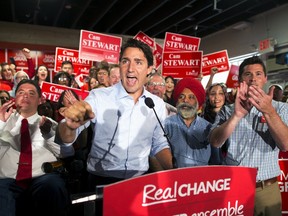 Liberal leader Justin Trudeau campaigns in Calgary, Alberta, August 3, 2015. Trudeau is on his second day of campaigning in Western Canada for the October 19 elections. REUTERS/Todd Korol