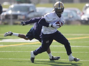 Darvin Adams at CFL Winnipeg Blue Bombers training camp in Winnipeg. (Winnipeg Sun files)