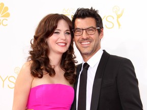 Zooey Deschanel and Jacob Pechenik (Adriana M. Barraza/WENN.com)