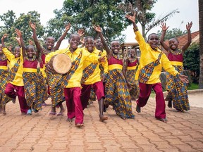 The African Children's Choir, made up of nine boys and nine girls from neighbourhoods near Kampala, Uganda, is coming to Woodstock on July 31. (Lynne Dobson/Special to the Sentinel-Review)