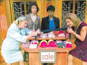 From left to right, Janet Martin, Nicole Robert, Michelle White and Jayne Lewis star in the hit musical, Menopause The Musical, opening at the Grand Theatre Tuesday for eight shows.