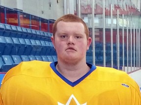 Sarnia's Brayden Bell, 17, has been asked to play for the German entry at the inaugural U19 world lacrosse challenge Sept. 10 to 13 in Six Nations. Bell, a goalie, recently completed his rookie Ontario Junior A Lacrosse League season with the Toronto Beaches. (Handout/Sarnia Observer/Postmedia Network)
