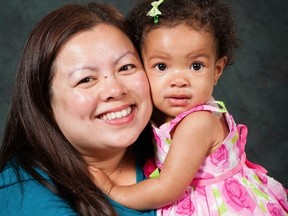 Oanh and Hannah Pham. Mom Oanh, 33, was killed by a vehicle while crossing the street July 30, 2015.