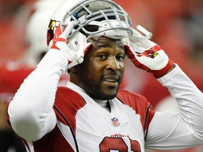 Arizona Cardinals cornerback Patrick Peterson (21) prepares for a game against the Atlanta Falcons at the Georgia Dome. (Brett Davis/USA TODAY Sports)