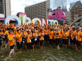 Toronto 2015 Pan Am/Parapan Am Games volunteers honoured by Mayor John Tory at City Hall Tuesday August 4, 2015. (Jack Boland/Toronto Sun)