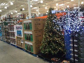 Costco's Scarborough store has Christmas decorations for sale on Tuesday August 4, 2015. (Michael Peake/Toronto Sun)