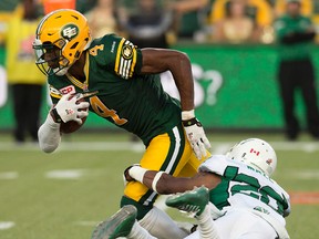 Adarius Bowman is know for catching the ball, so it's no surprise he's concerned about the number of passes he's missed this season. (David Bloom, Edmonton Sun)