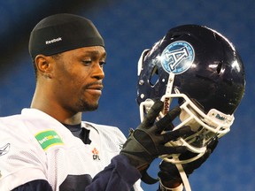 Linebacker Brandon Isaac returned to play for Argonauts on Monday night, one day after visiting his brother, who was paralyzed following an automobile accident in South Carolina. (VERONICA HENRI, Toronto Sun files)