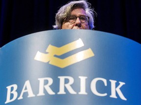 Barrick Gold Corp. chairman of the board John Thornton speaks during their annual general meeting for shareholders in Toronto, in this file photo from April 28, 2015.    REUTERS/Mark Blinch/Files