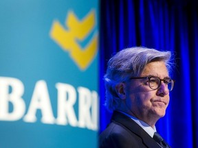 Barrick Gold Corp Chairman of the board John Thornton looks on during their annual general meeting for shareholders in Toronto, in this file photo from April 28, 2015. (REUTERS/Mark Blinch/Files)