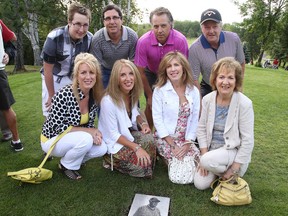 Friends and family of longtime Lively Golf & Country Club member Larry Wagner gathered on the 10th tee for a dedication ceremony of a memorial plaque in Sudbury, Ont. on Thursday, Aug. 6, 2015. Gino Donato/Sudbury Star