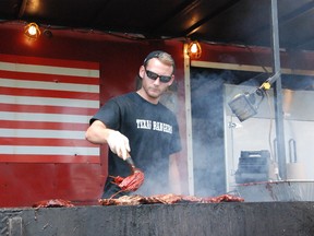 JESSICA LAWS/FOR THE INTELLIGENCER
Texas Rangers is grilling up a feast at the ninth annual Ribfest happening Aug. 7 to Aug. 9 and hosted by the Big Brothers Big Sisters of Hastings and Prince Edward Counties. Ribfest is held at the Zwick's Park in Belleville.