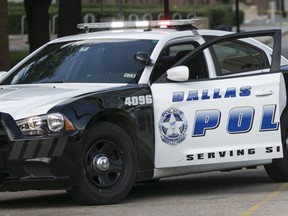 A Dallas police car. AFP Photo/Laura Buckman