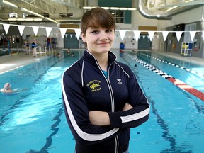 Madison Broad of the Chatham Y Pool Sharks. (MARK MALONE/Postmedia Network)