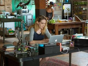 In this image released by Netflix, Jamie Clayton appears in a scene from the Netflix original series, "Sense8." Clayton is applauding the fact that her character, Nomi, on the sci-fi Netflix series is transgender, but that's not her storyline, "There has never been a trans character in a movie or on a showbefore whose story didn't revolve around the transition. Nomi is the first." Sense8" has not yet been renewed for a second season, but co-creator J. Michael Straczynski said he's "cautiously optimistic" it will happen. (Murray Close/Netflix via AP)